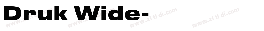 Druk Wide字体转换